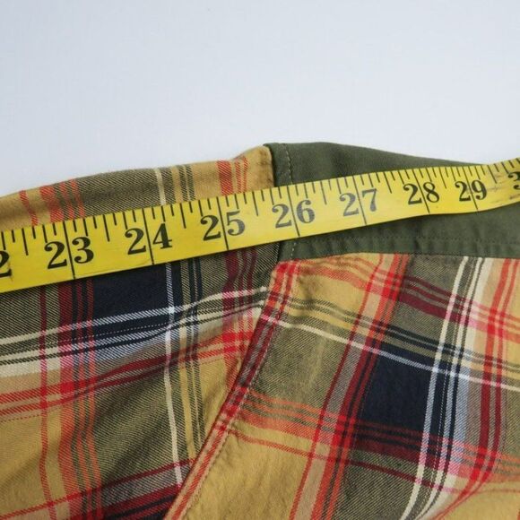 Ecko UNLTD. Button Down Shirt Men's Size XL Red Gold Plaid Long Sleeve - Picture 8 of 8